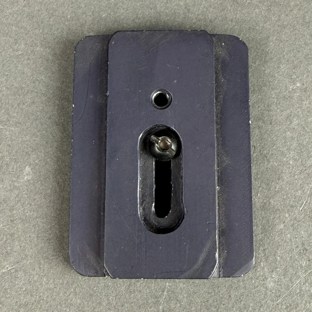 Vintage Large Camera Tripod Quick Release Plate 1/4-20 Screw